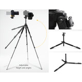 173cm Professional Magnesium Alloy Tripod with Smooth Ball Head for Digital Cameras and Camcorders - Side View