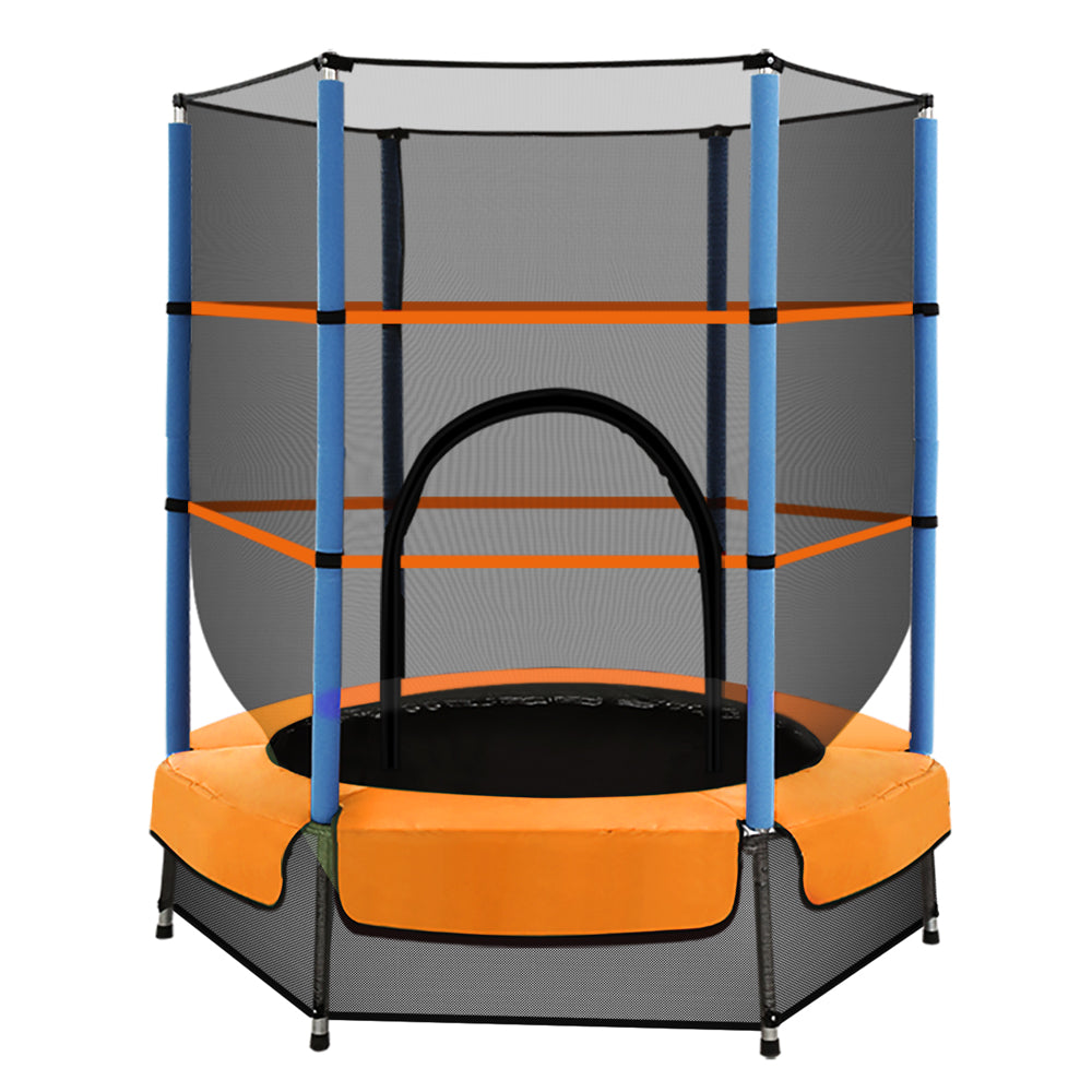 Everfit Mini 4.5FT Trampoline for Kids - Safe Indoor/Outdoor Fun with Enclosure