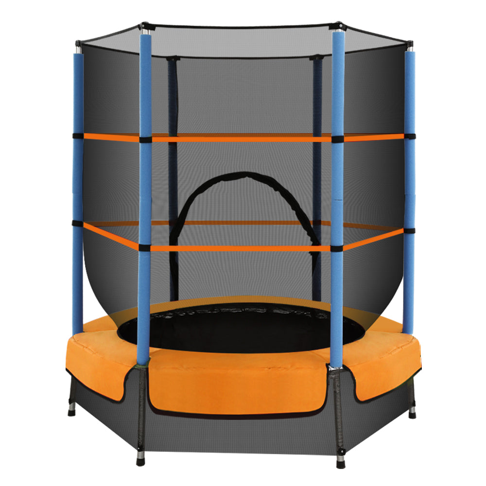 Everfit Mini 4.5FT Trampoline for Kids - Safe Indoor/Outdoor Fun with Enclosure