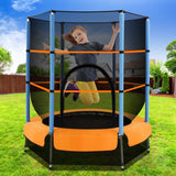 Everfit Mini 4.5FT Trampoline for Kids - Safe Indoor/Outdoor Fun with Enclosure - Low Angle
