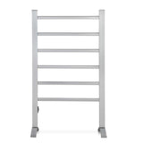 Portable 6-Bar Electric Towel Warmer - Rapid Heat Aluminum Design - Side View