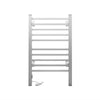 Devanti Heated Towel Rail Rack Bathroom Aluminum Electric Rails Warmer Clothes 10 Rungs