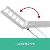 Electric Portable Towel Warmer & Versatile Clothes Drying Rack with 18 Heating Rods - 45-Degree Angle