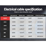 30M Twin Core 2.5MM Electrical Extension Cable for Car and Solar Panel - 450V SAA Certified - Rear View