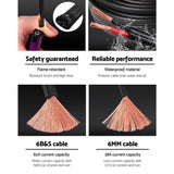 High-Performance 6B&S Twin Core Automotive Electrical Cable 450V 10M with PVC Sheathing - 45-Degree Angle