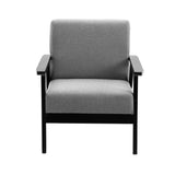 Skane Upholstered Dining Armchair - Black & Grey - Top-Down View