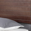 Milano Decor Azure Bed Frame With Headboard Black Wood Steel Platform King