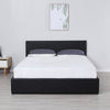 Milano Luxury Gas Lift Bed Frame And Headboard Queen Black