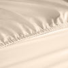 Royal Comfort 1200 Thread Count Fitted Sheet Cotton Blend Ultra Soft Bedding Ivory King