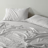 Royal Comfort Stripes Linen Blend Sheet Set Bedding Luxury Breathable Ultra Soft Grey Queen