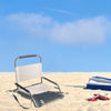 Havana Outdoors Beach Chair 2 Pack Folding Portable Summer Camping Outdoors - Natural