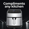Kitchen Couture 11.5 Litre Air Fryer Multifunctional LCD Digital Display Silver