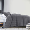 Royal Comfort Coverlet Set Bedspread Soft Touch Easy Care Breathable 3 Piece Set - Queen - Charcoal