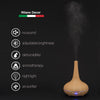 Essential Oil Diffuser Ultrasonic Humidifier Aromatherapy LED Light 200ML 3 Oils Wood Grain 15 x 20cm