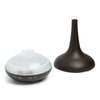 Essential Oil Diffuser Ultrasonic Humidifier Aromatherapy LED Light 200ML 3 Oils Dark Wood Grain 15 x 20cm