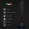 Essential Oil Diffuser Ultrasonic Humidifier Aromatherapy LED Light 200ML 3 Oils Dark Wood Grain 15 x 20cm