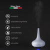 Essential Oil Diffuser Ultrasonic Humidifier Aromatherapy LED Light 200ML 3 Oils Matte Grey 15 x 20cm