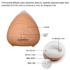 Essential Oils Ultrasonic Aromatherapy Diffuser Air Humidifier Purify 400ML Light Wood