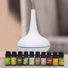 Milano Aroma Diffuser Set With 10 Pack Oils Humidifier Aromatherapy White
