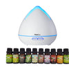 Purespa Diffuser Set With 10 Pack Oils Humidifier Aromatherapy White