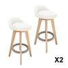 Milano Decor Phoenix Barstool Cream Chairs Kitchen Dining Chair Bar Stool - Two Pack - Cream