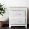 Milano Decor Bedside Table Byron Bay White Storage Cabinet Bedroom Two Pack