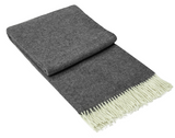 Hampton Premium Merino Wool Throw Blanket - Slate Grey