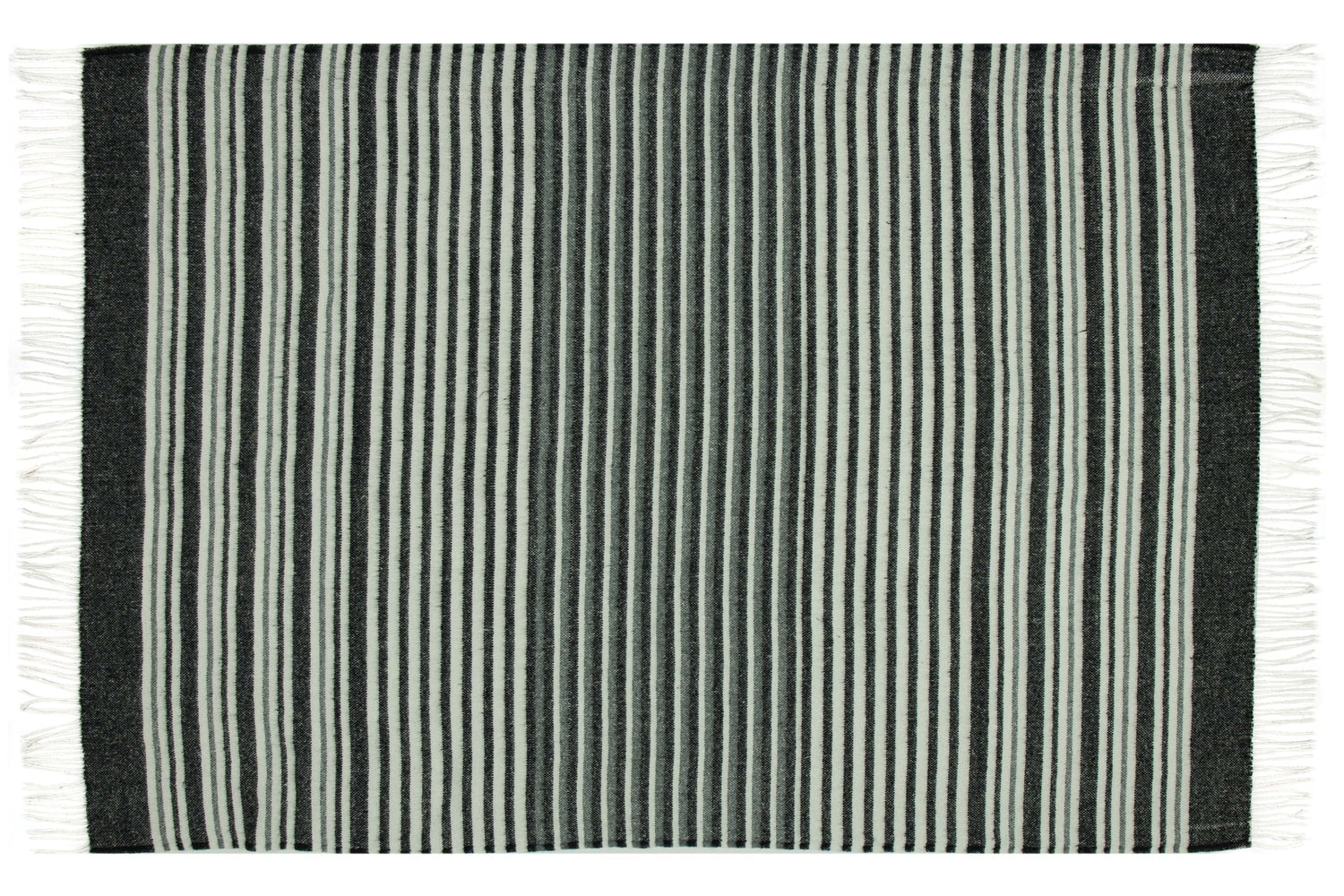 Richmond Eco-Chic Monochrome Throw Blanket - Sustainable Reclaimed Wool Blend