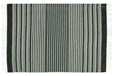 Richmond Eco-Chic Monochrome Throw Blanket - Sustainable Reclaimed Wool Blend - Side View