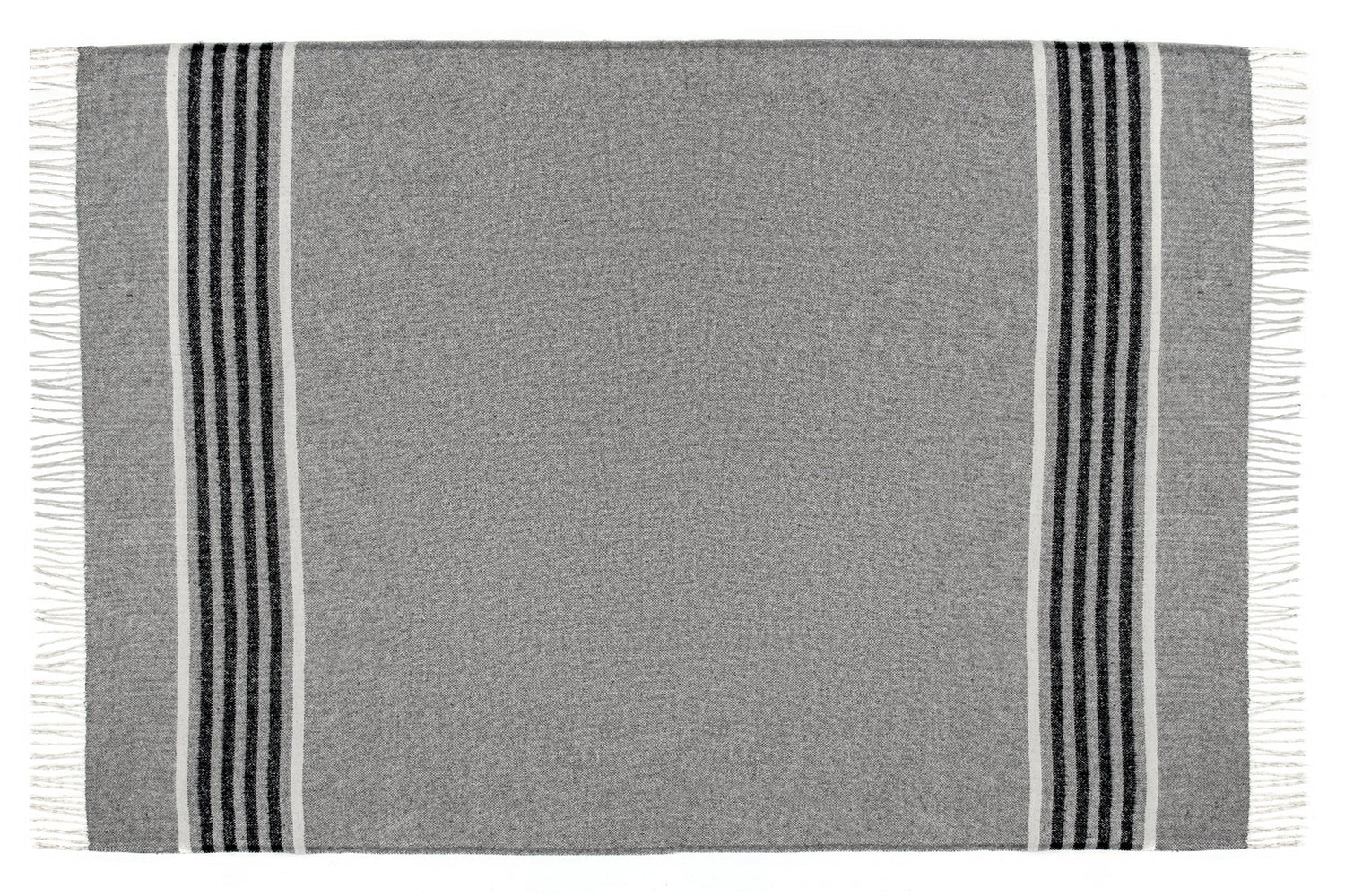 Eco-Friendly Grey Wool Blend Throw Blanket – Richmond Collection