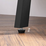 Rustic Chic Stackable End Table with Wood Finish and Metal Frame - Low Angle