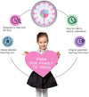 Telling Time Analogue Silent Wall Clock (Pink). Perfect Educational Tool for Homeschool, Classroom, Teachers and Parents