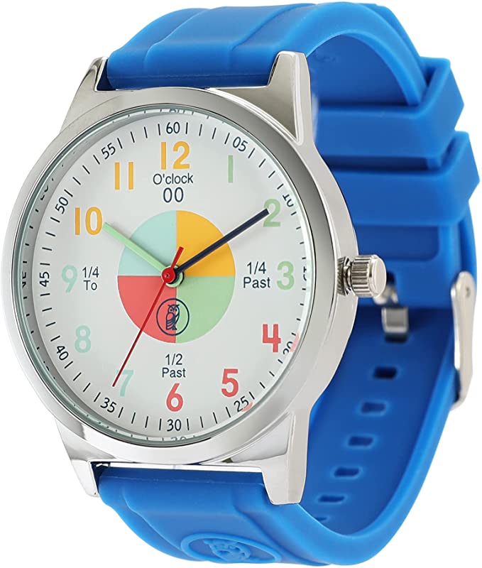 Educational Blue Analog Watch for Kids - Time-Telling Tool for Ages 5-15