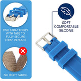Educational Blue Analog Watch for Kids - Time-Telling Tool for Ages 5-15 - Side View