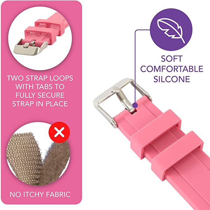 Rose Pink Analog Teaching Watch for Kids - Learn to Tell Time (Ages 5-15)