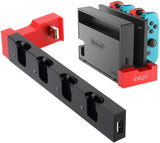 Multifunctional 4-Port Charging Dock for Nintendo Switch Joy-Con with LED Status Indicators