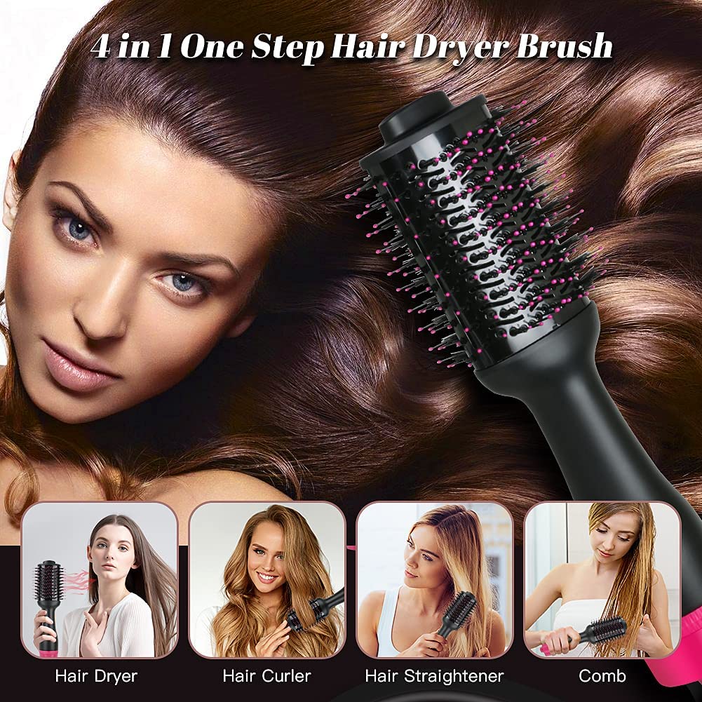 Multifunctional Hot Air Hair Dryer and Volumizer with Negative Ion Technology for Styling (AU Plug)