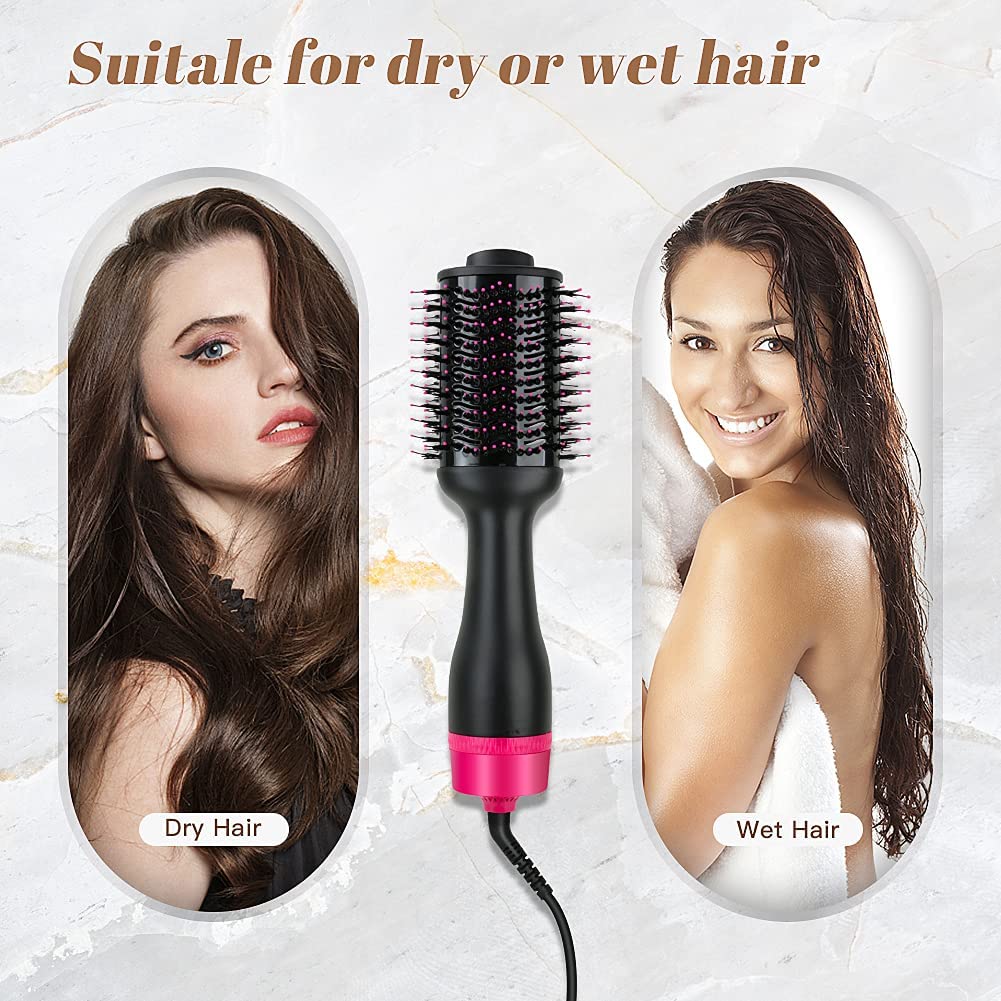 Multifunctional Hot Air Hair Dryer and Volumizer with Negative Ion Technology for Styling (AU Plug)