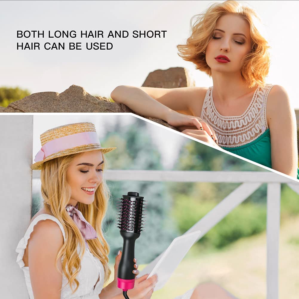 Multifunctional Hot Air Hair Dryer and Volumizer with Negative Ion Technology for Styling (AU Plug)