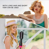 Multifunctional Hot Air Hair Dryer and Volumizer with Negative Ion Technology for Styling (AU Plug) - Rear View