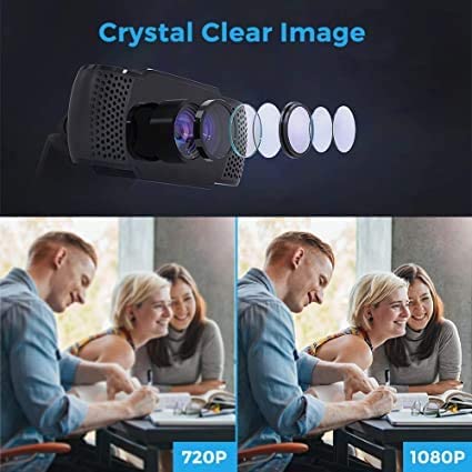 HD 1080p Webcam with Built-in Microphone for PC and Laptop - Ideal for Streaming, Video Calls, and Gaming