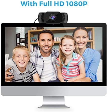HD 1080p Webcam with Built-in Microphone for PC and Laptop - Ideal for Streaming, Video Calls, and Gaming