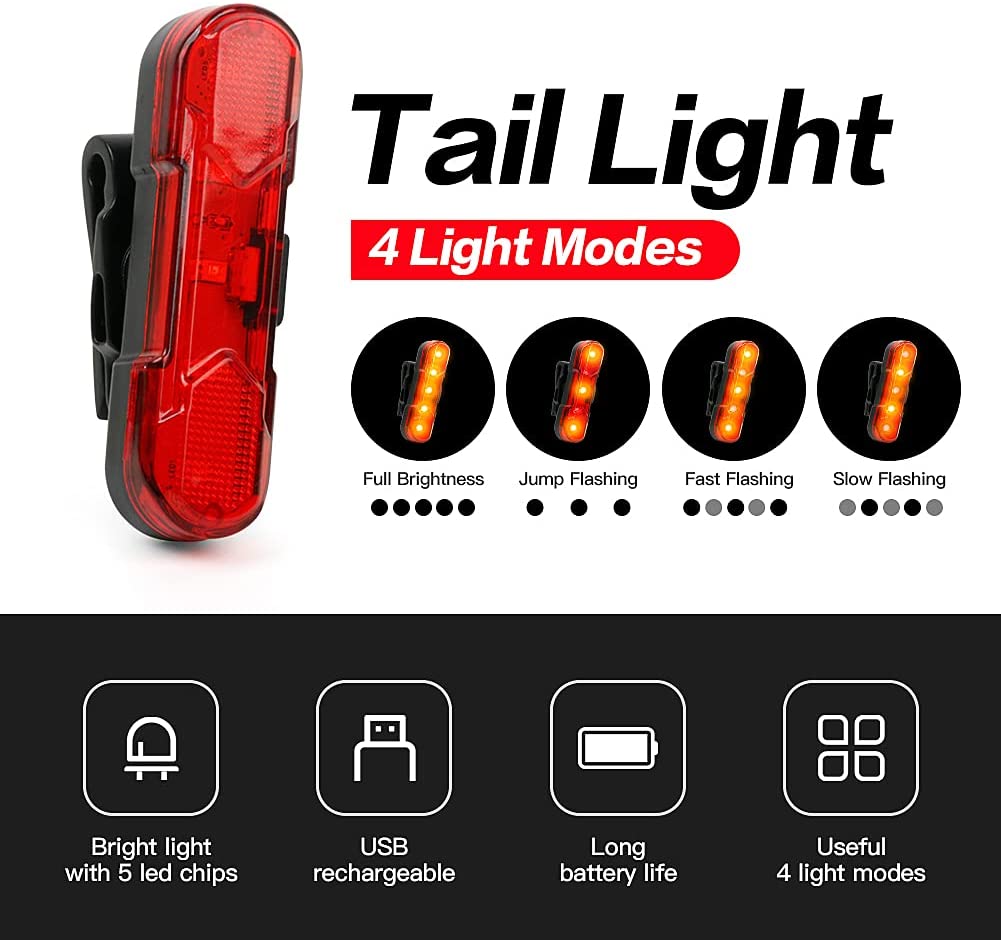 High-Performance 550LM USB Rechargeable Bike LED Light with 4000mAh Power Bank & IPX4 Waterproof Rating
