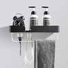 Bathroom 2-Tier Shelves Shower Caddy Wall for Kitchen Toilet Drilling