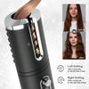 Portable Wireless Automatic Hair Curler for Travel with LED Temperature Display, Timer and USB Rechargeable (Black)