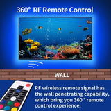 3M LED Strip Lights Rope Light for TV, Gaming and Computer (Lights Strip App with Remote Control) - Rear View