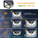 100 LED Solar Fairy Lights with 8 Modes - Waterproof Outdoor Decorative Lighting (4 Pack) - Front View