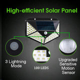 100 LED Solar Fairy Lights with 8 Modes - Waterproof Outdoor Decorative Lighting (4 Pack) - Low Angle
