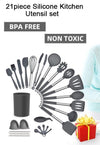20 Pcs Silicone Cooking Utensil Set for Kitchen (BPA Free)