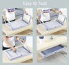 Multifunction Laptop Bed Desk with foldable legs for Home Office (Blue)